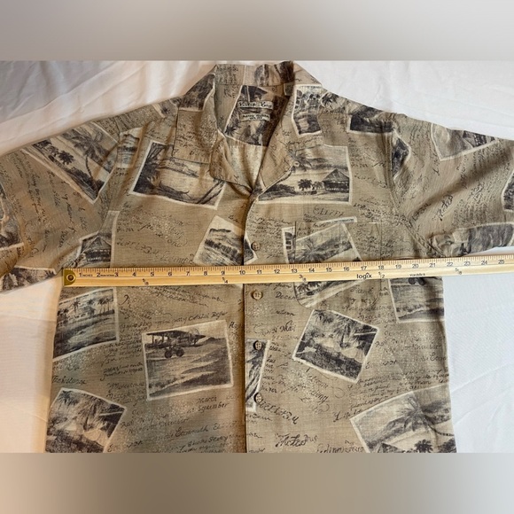 Batik Bay 100% Silk Short Sleeve Button Down Size Medium - Picture 7 of 8